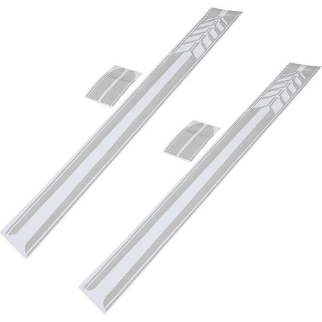 Autocollants pour Voiture Bandes de Course 2 Pièces BK (1/5)