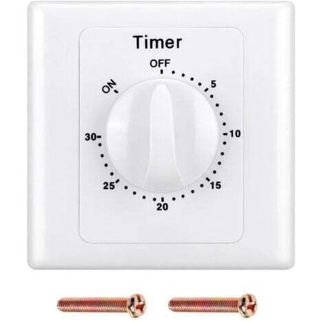 220 V Interrupteur Minuterie Pompe Haute Performance Commande Électronique Compte à Rebours Mécanique Socket Time Switch-30min (1/3)