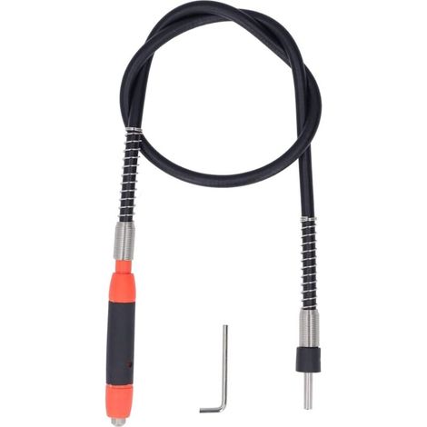 ZVD-Outils rotatifs à arbre flexible, mandrins de câble d'extension de perceuse flexibles, accessoires à arbre flexible pour la gravure, le meulage et le polissage (1/4)
