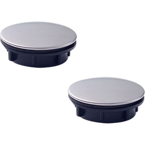 YMYNY 2er-Pack Küchenspülen-Lochabdeckungen für Küchenspüle, Wasserhahnloch, Badezimmer-Wasserhahnlochabdeckung, Überlaufabdeckungen für Edelstahlspülen (45 mm)