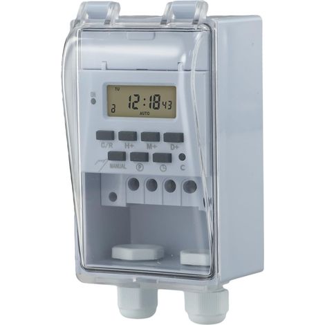 Minuterie programmable 220 V 50 Hz, 16 plages horaires (1/4)