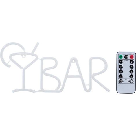 LED-Neon-BAR-Schild, Buchstaben aus reinem PVC, Blau, Lila, Rosa, Mehrfarbig, USB-Batteriebetrieb, 8 Lichtmodi, Wand-/Tischleuchte, Partydekoration (1/5)