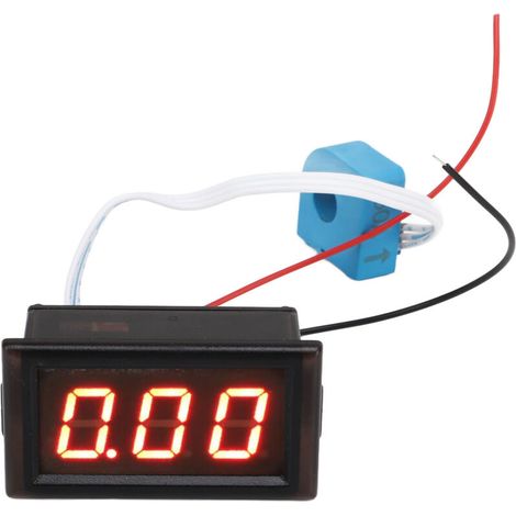 Current Meter, Ammeter with Hall Sensor, LED Digital Display, 50A High-Precision Current Gauge for Vehicles (1/5)