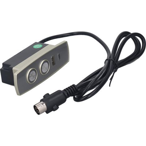 Télécommande électrique pour fauteuil relax 2 boutons, connecteur droit 5 broches, boîtier ABS robuste avec port de charge USB (1/5)