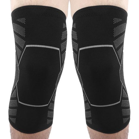 1 Paire de Genouillères de Sport en Nylon Respirant, Protection Articulaire pour Football, Fitness et Randonnée (Taille XL) (1/5)