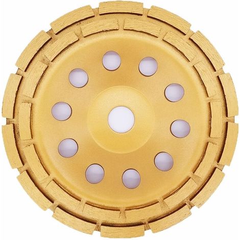 VURAHOME - Diamant Meule 180 x 22 mm - Turbo Diamant Meule Boisseau pour Béton, Granit, Pierre, Marbre, Pierre, Maçonnerie, Brique, Crépi, Béton ciré (1/5)