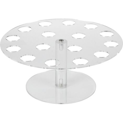 Présentoir à glaces en acrylique transparent à 16 emplacements pour cornets, idéal pour la maison, la cuisine et les fêtes. (1/5)