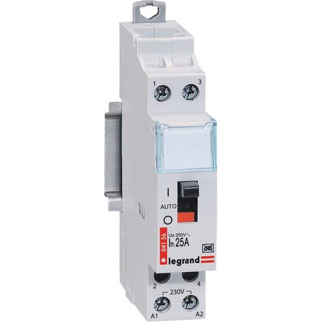 Contacteur tarif heures creuses  bipolaire 230 v 2 contacts à fermeture 25 a 1