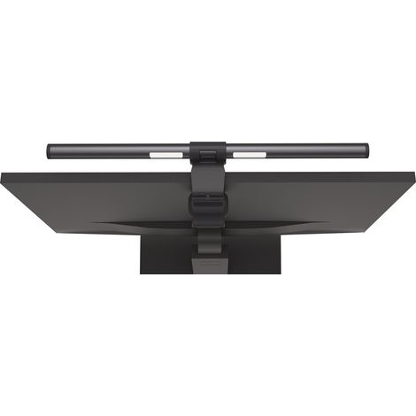 Luce da schermo in ABS, nero opaco con morsetto LED
