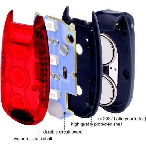 Lot de 6 lampes de sécurité LED stroboscopiques à clipser pour la course, la marche, le vélo, les colliers pour chiens, les poussettes, accessoire de visibilité nocturne optimal.
