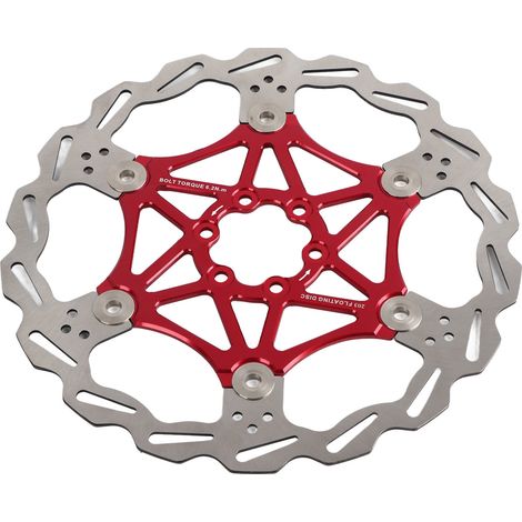 Schwimmende Bremsscheibe für Mountainbikes, Fahrradbremszubehör (rot, 203 mm) (1/5)
