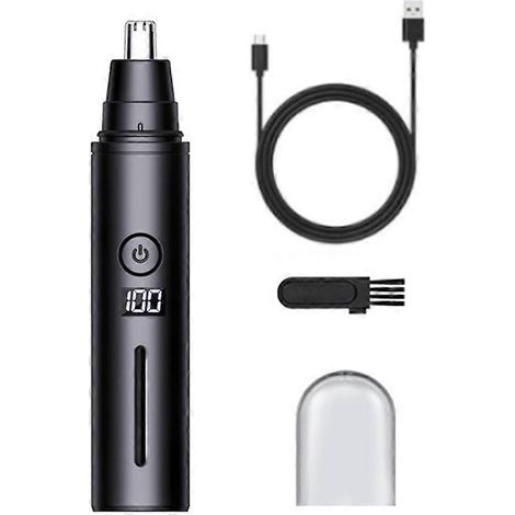 Tragbarer, per USB aufladbarer elektrischer Nasenhaartrimmer für Männer – Mini-Nasenhaartrimmer – Sicheres Gerät zur Gesichtshaarentfernung (1/5)