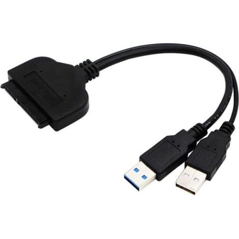 Adaptateur Usb 3.0 Vers Sata - Pour Disque Dur 2,5 Pouces - Compatible Sata Iii - Débit Jusqu'à 5 Gbps - Fonction Hot Swap - Dimensions 9 X 33 X 49 Mm (1/4)