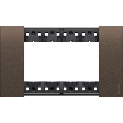 BTICINO KA4804KB - Placca Living Now 4 Moduli Bronze Zama Serie Civile