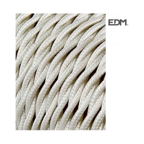 Câble Textile Tressé 2x0,75mm Coton 5m