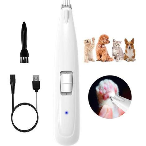 Pet Hair Trimmer Electric Pet Hair Shaver Paw Hair Trimmer for Dogs and Cats Rechargeable