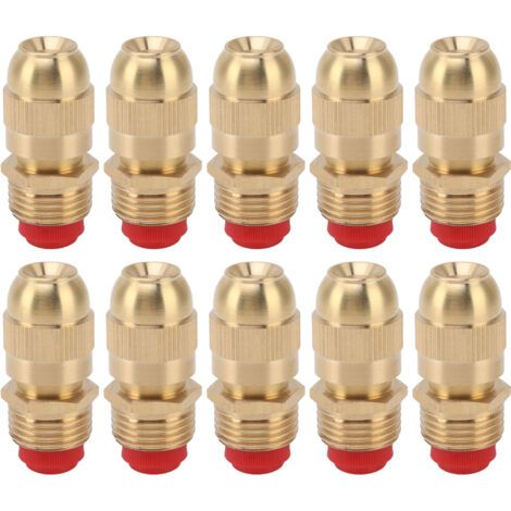 Lot de 10 buses d'arrosage à filetage mâle G1/2, tête de pulvérisation réglable, grand corps.-AquaForge (1/5)