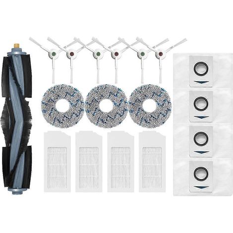 Hauptseitenbürste für Ecovacs Deebot T10 TURBO X1 OMNI Staubsauger, Filterabdeckung, Reinigungstuch, Staubbeutel, Zubehör