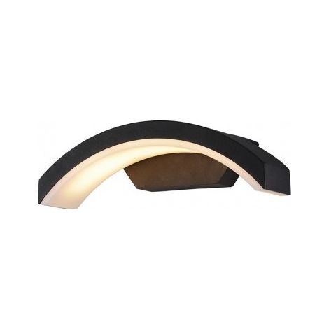 Applique Murale Curviligne LED 7,5W 4000K Gris Anthracite IP54 Miidex Lighting® (1/5)