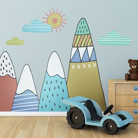 Stickers enfant montagnes scandinaves daliborka 40 x 60 cm (1/5)