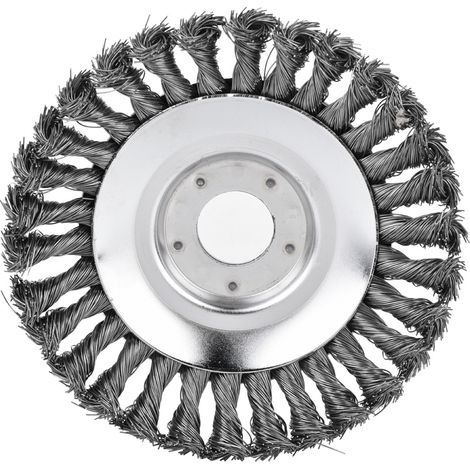Brush Grass Wire Wheel Stainless Steel Trimmer Head Cleaning Tools for Garden (150mm) (1/5)