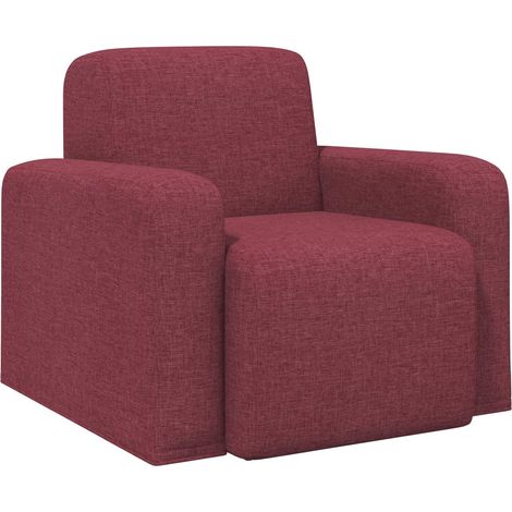Fauteuil Bordeaux Tissu vidaXL (1/5)