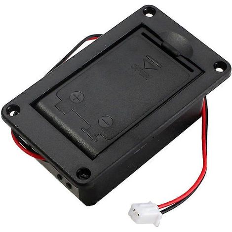 1 porte-pile 9V pour étui de guitare/basse avec connecteur de micro actif (1/5)