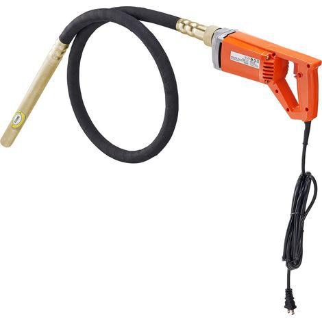 Vibreur à béton portatif 960W, 4000 tr/min, tige flexible 2m, outil électrique pour béton, élimine les bulles d'air et mélange le béton. (1/5)