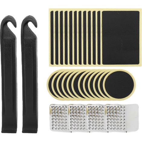 Lot de 30 rustines auto-adhésives sans colle pour réparer les crevaisons de pneus de vélo. (1/5)
