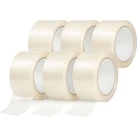 Ruban Adhésif - 48 mm x 60 m - Pour Emballage Carton Déménagement Expédition - Lot de 6 (1/5)