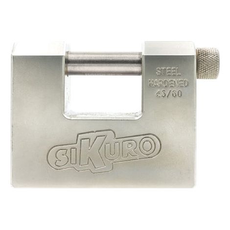 Lucchetto monoblocco titan sikuro 94 mm con 2 chiavi a profilo universale (1/2)