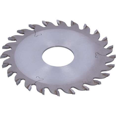 Sägeblatt aus Aluminiumlegierung, 24 Zähne, für Holzbearbeitung, Vertikalfräsen und Nuten, 125x35x3-24T (1/5)