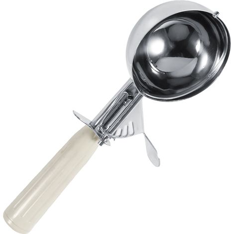Cuillère à glace pratique en acier inoxydable avec manche en plastique (6,8 cm) (1/5)