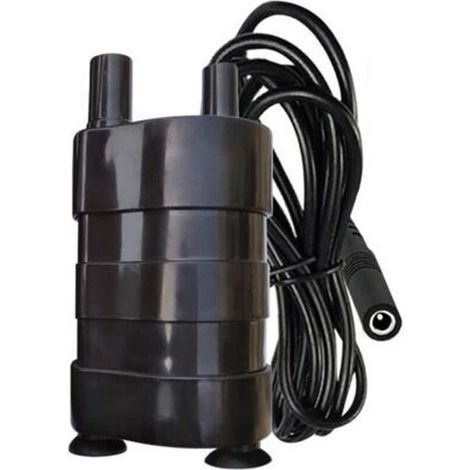 Pompe submersible sans balais DC 24V, mini-pompe diesel pour eau claire – Pour bateau, camping-car, jardin, hydroponie, faible consommation, silencieuse, débit ajustable (1/3)