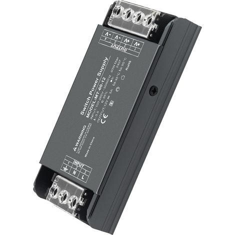 Transformateur LED 12V 60W 5A, Alimentation Transformateur 220V vers 12V, LED Driver Compacte et Robuste pour Lampes et Bandes (1/5)