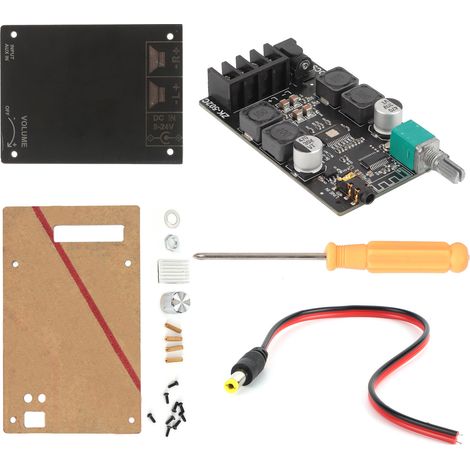 Amplificateur numérique stéréo Bluetooth 5.0 carte audio avec filtre, récepteur sans fil pour installation DIY, module HiFi 2x50W. (1/5)