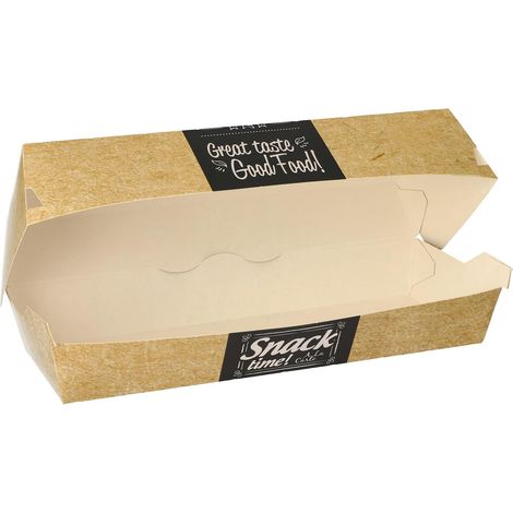 Boîte en papier pour baguettes 21 x 7,5 x 6,2 cm 50 pièces.