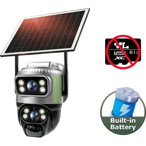 Cámara de seguridad, resolución de 8 MP, conectividad 4G, solo CCTV, sin tarjeta. (1/2)