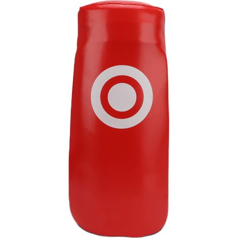 Gant de frappe boxe courbé surface PU cuir bouclier coup de pied karaté taekwondo entraînement rouge (1/5)
