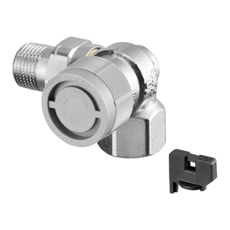 Vanne thermostatique OV, série AQ M 30x1,5, angle droit DN 15, à droite