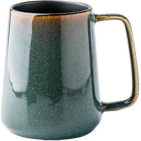 Tasse à café en céramique grande capacité (700 ml). tasse à thé extra-large. verte