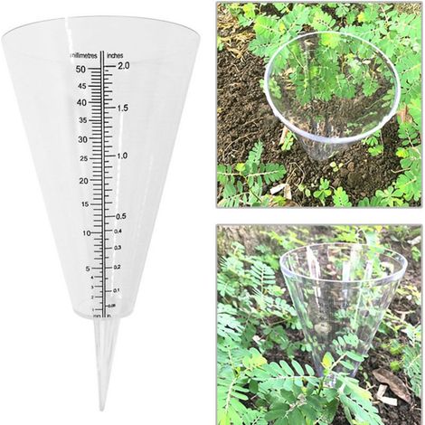 Bardusch - Pluviomètre d'extérieur pour Jardin – Pluviomètre Facile à Lire avec échelle Claire pour Une Mesure précise des précipitations