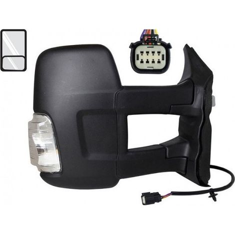 Rétroviseur électrique droit chauffant feu orange long Ford Transit MK8 phase 2 depuis 2019