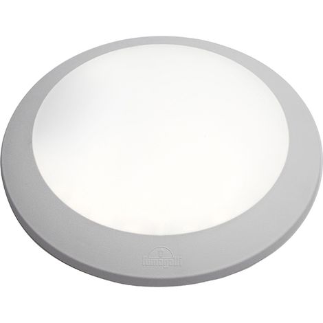 umberta lampada da soffitto 2xe27 ip66 h.9,4xd.35cm resina grigia