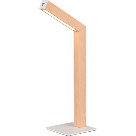 Lampada da tavolo LED, MDF, naturale, 11x37,5x14,5 cm, Skip (1/4)