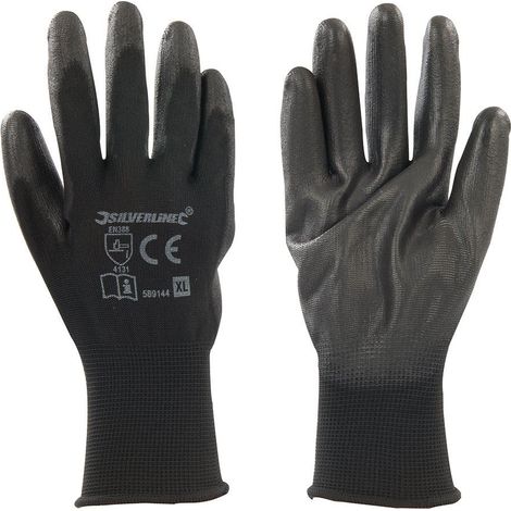 Silverline Black Palm Gloves - XL10 (1/3)