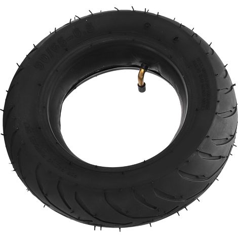 Jeu de pneus et chambre à air 90/65-6.5 renforcé pour moto cross mini 49cc, remplacement durable. (1/5)