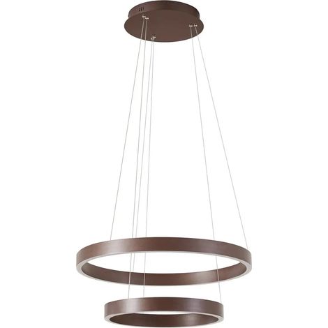 [NEUWERTIG] B-Ware Lucande Pendelleuchte Hängelampe Led Yonam Kaffee Braun Cct Funktion Dimmbar