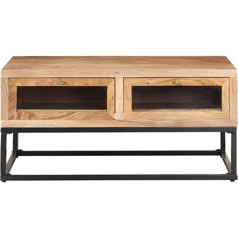 Maison Exclusive - Tavolino da Salotto 90x60x40 cm in Legno Massello di Acacia (1/5)