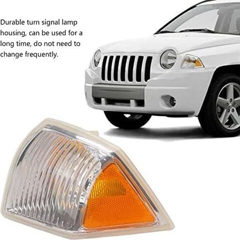 Alloggiamenti luci laterali paraurti anteriore, sostituzione coprilampada indicatori di direzione ABS per Jeep Compass 2007-2010 (sinistra) (1/3)
